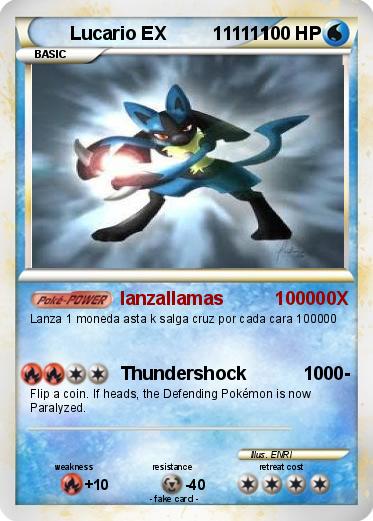 Pokemon Lucario EX         111111