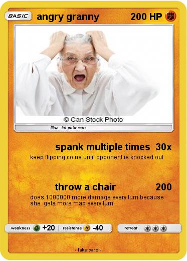 Pokemon angry granny