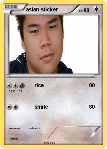 Pokemon asian sticker
