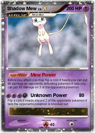 Pokemon Shadow Mew