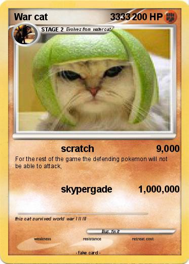 Pokemon War cat                        3333