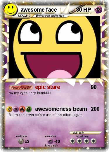 Pokemon awesome face