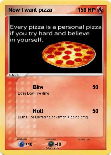 Pokemon Now I want pizza