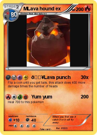 Pokemon MLava hound ex