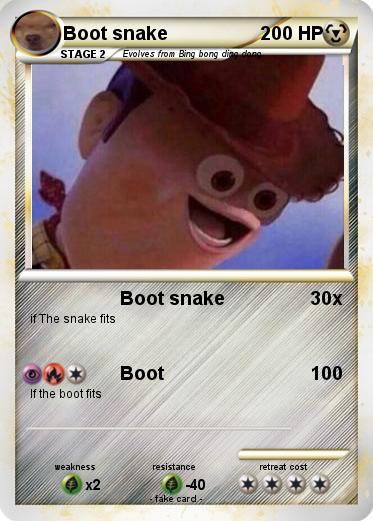 Pokemon Boot snake