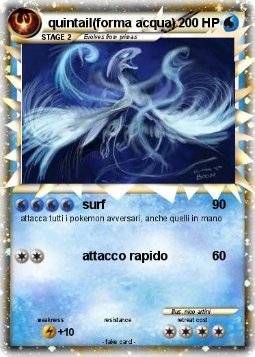 Pokemon quintail(forma acqua)