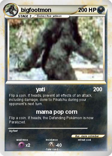Pokemon bigfootmon