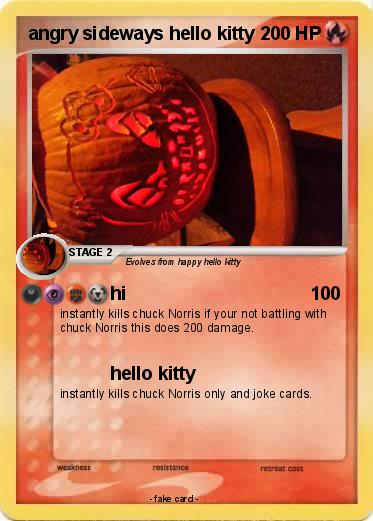 Pokemon angry sideways hello kitty