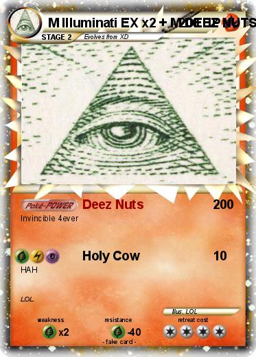 Pokemon M Illuminati EX x2 + M DEEZ NUTS EX