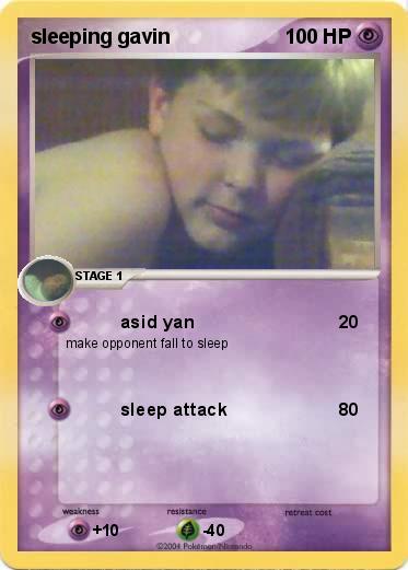 Pokemon sleeping gavin