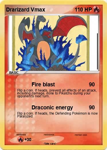 Pokemon Drarizard Vmax