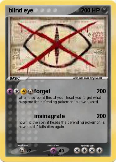 Pokemon blind eye Pokemon blind eye