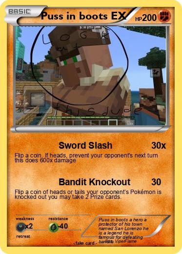 Pokemon Puss in boots EX