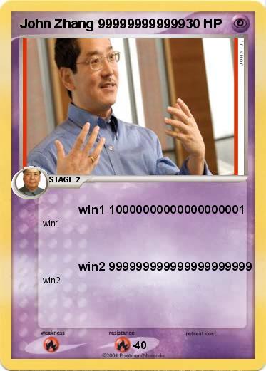 Pokemon John Zhang 999999999999