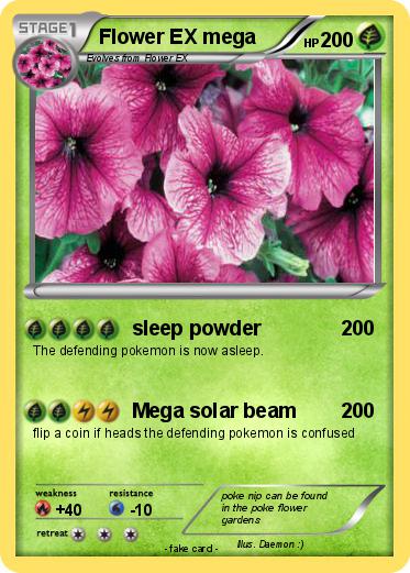 Pokemon Flower EX mega