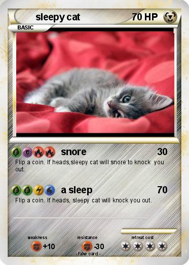 Pokemon sleepy cat