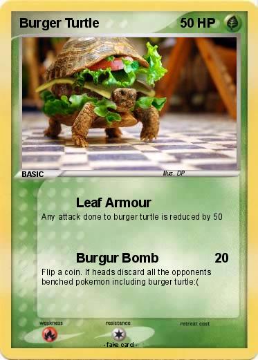 Pokemon Burger Turtle