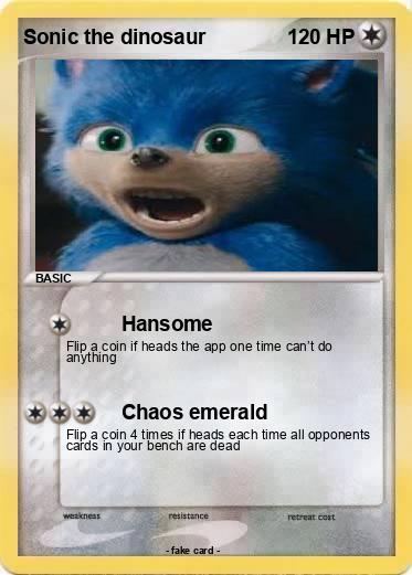 Pokemon Sonic the dinosaur