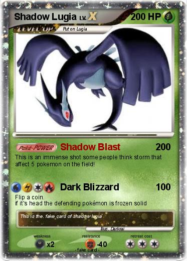 Pokemon Shadow Lugia