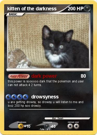 Pokemon kitten of the darkness Pokemon kitten of the darkness