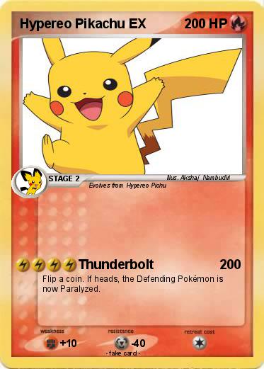 Pokemon Hypereo Pikachu EX