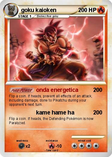 Pokemon goku kaioken