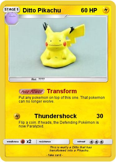 Pokemon Ditto Pikachu