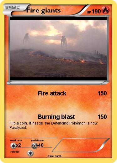 Pokemon Fire giants