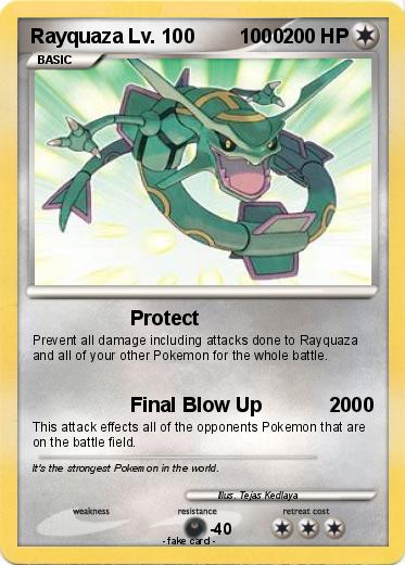 Pokemon Rayquaza Lv. 100        1000