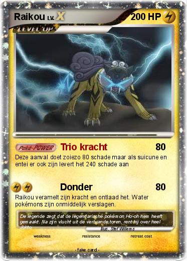 Pokemon Raikou