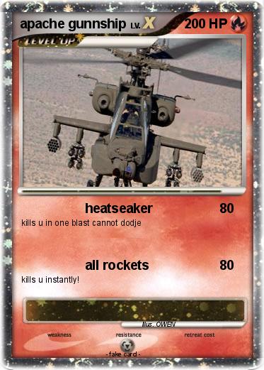 Pokemon apache gunnship