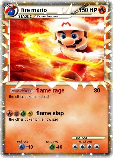 Pokemon fire mario