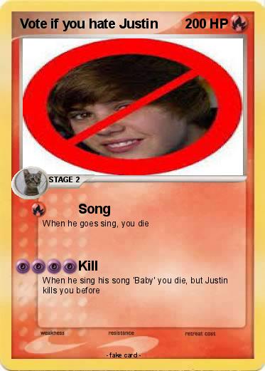 Pokemon Vote if you hate Justin