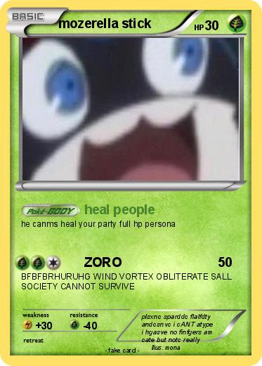 Pokemon mozerella stick