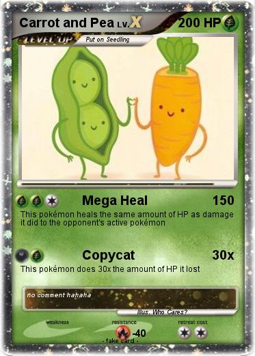 Pokemon Carrot and Pea