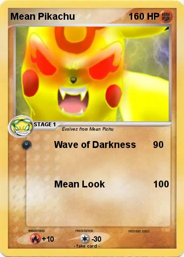 Pokemon Mean Pikachu