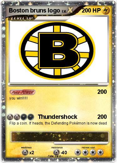 Pokemon Boston bruns logo