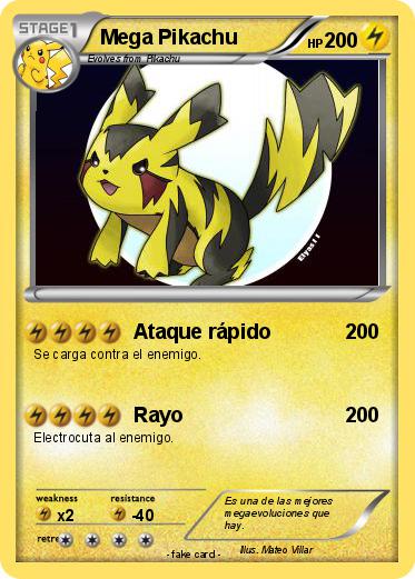 Pokemon Mega Pikachu