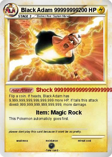 Pokemon Black Adam 99999999