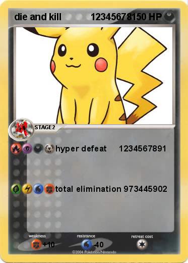Pokemon die and kill           12345678