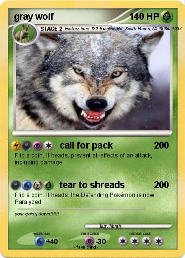 Pokemon gray wolf