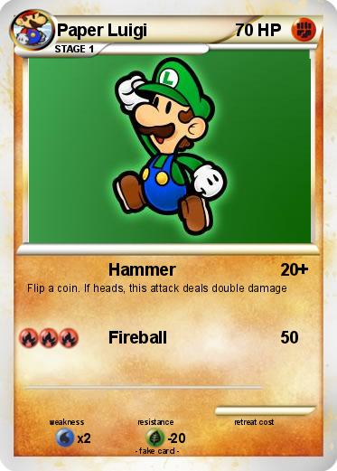 Pokemon Paper Luigi
