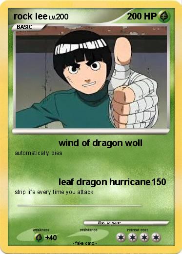 Pokemon rock lee
