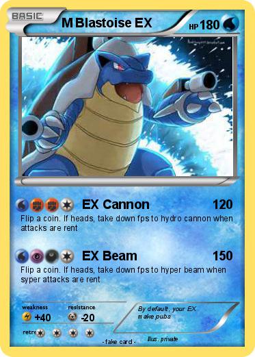Pokemon M Blastoise EX