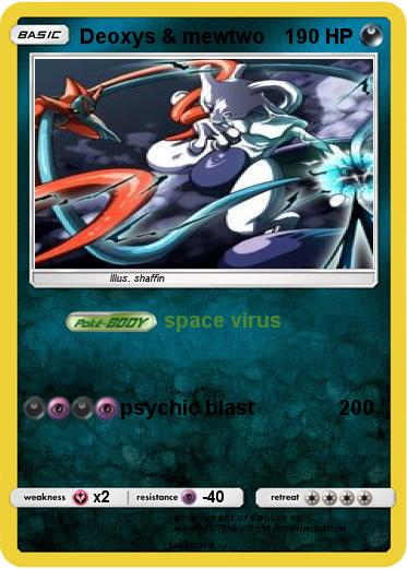 Pokemon Deoxys & mewtwo