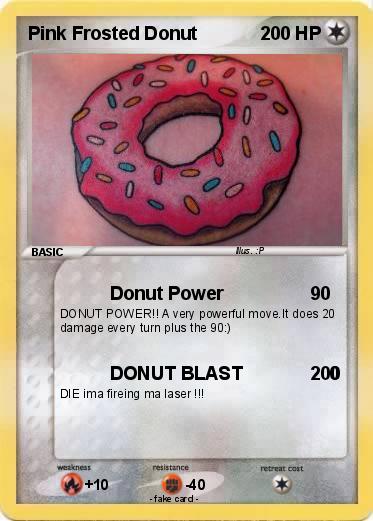 Pokemon Pink Frosted Donut