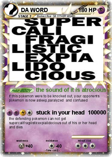Pokemon DA WORD