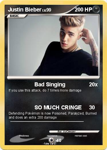 Pokemon Justin Bieber