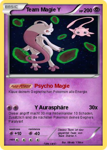Pokemon Team Magie Y