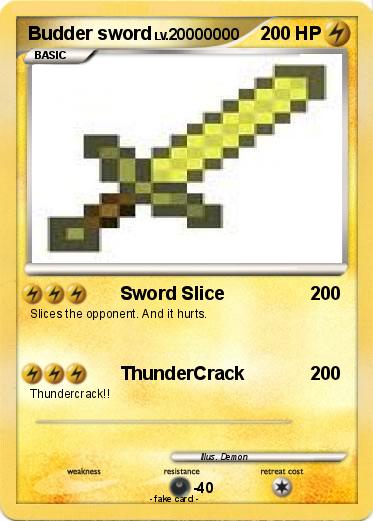 Pokemon Budder sword